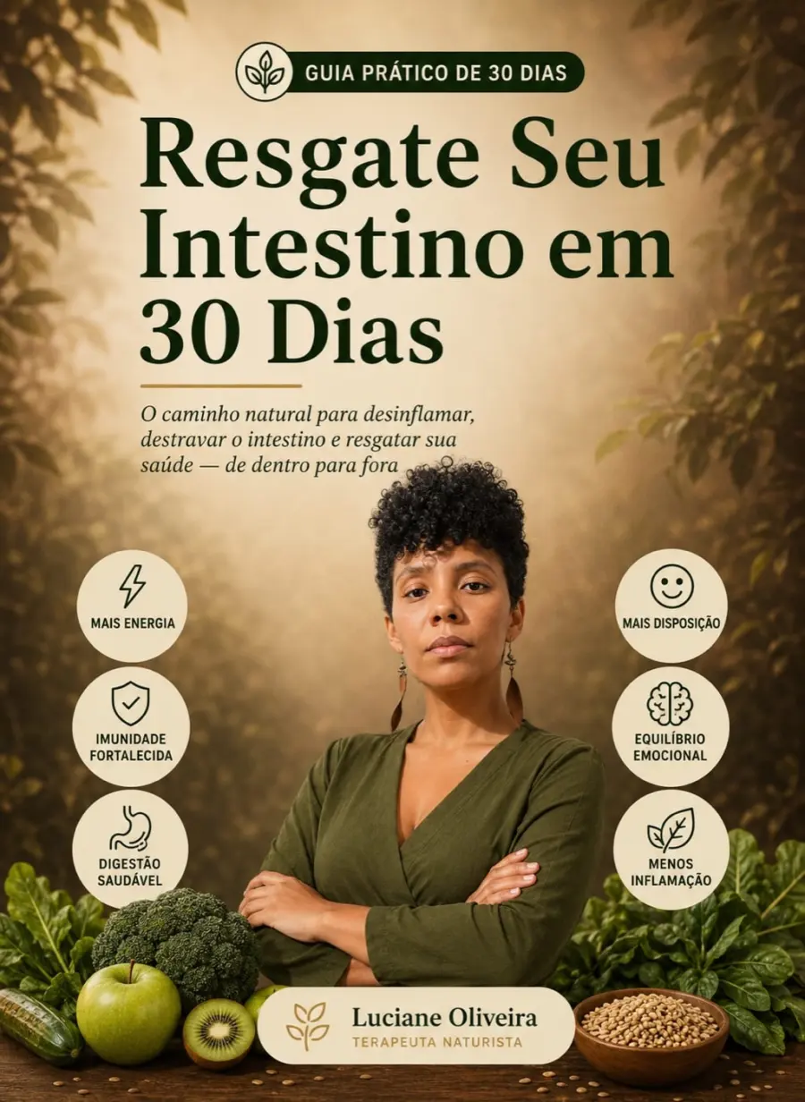 Capa do guia Resgate Seu Intestino em 30 Dias, de Luciane Oliveira